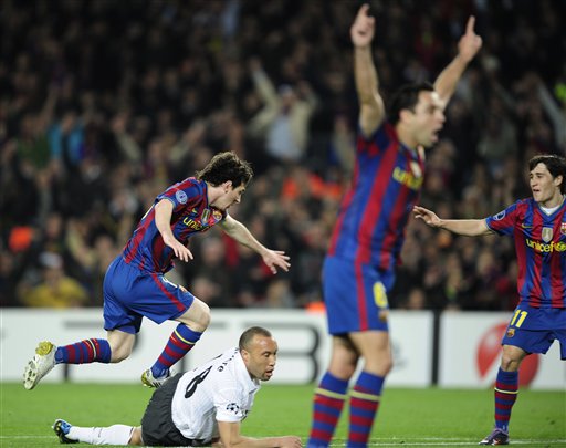 Barcelona,Messi,Arsenal ,Liga de Campeones 13