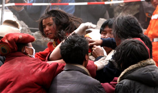 sismo terremoto Yushu Qinghai rescate 2
