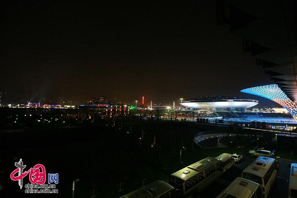 vistas nocturnas, Shanghai, Expo 2