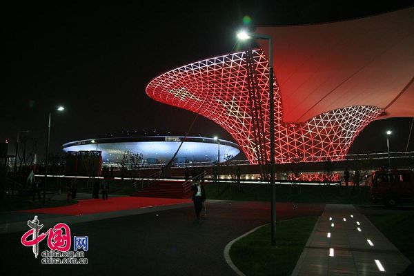 vistas nocturnas, Shanghai, Expo 3