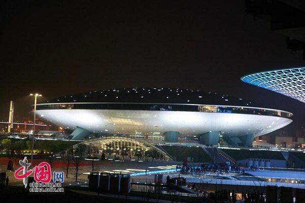 vistas nocturnas, Shanghai, Expo 9