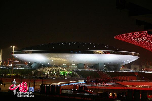 vistas nocturnas, Shanghai, Expo 10