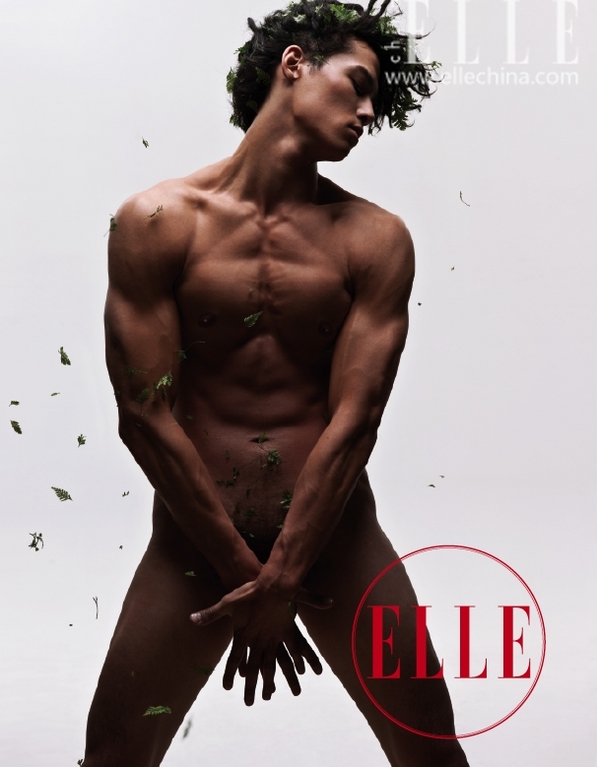 Actrices y modelos chinas desnudas en Elle para protección ambiental 5