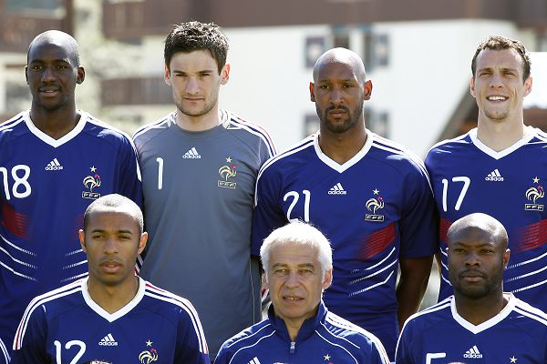 El equipo de Francias para la Copa Mundial