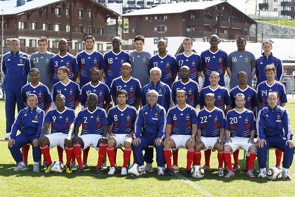 El equipo de Francias para la Copa Mundial