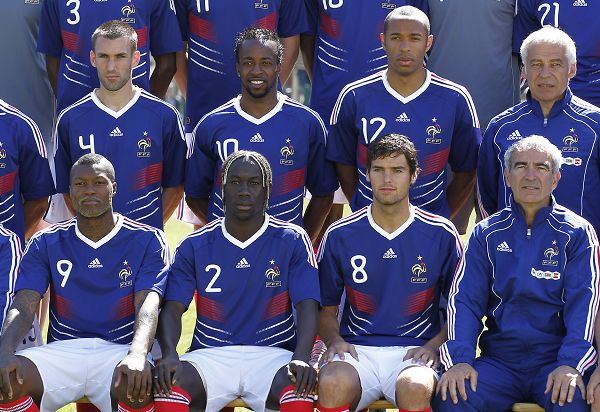 El equipo de Francias para la Copa Mundial