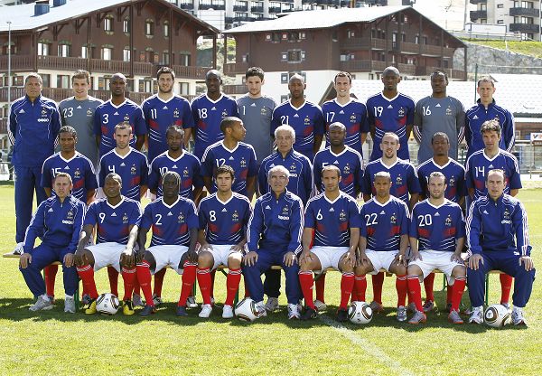 El equipo de Francias para la Copa Mundial