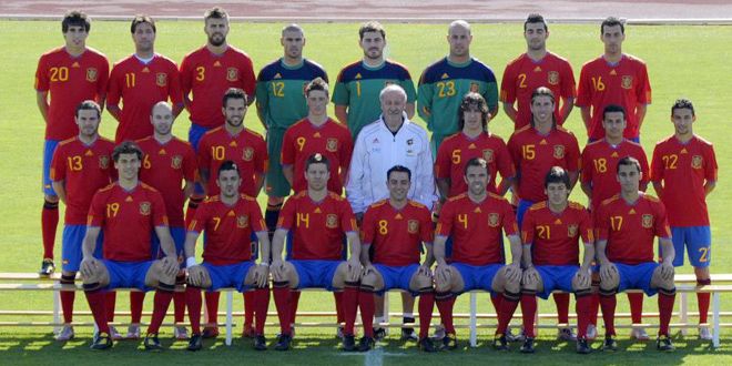 El equipo de España para la Copa Mundial 西班牙出征世界杯