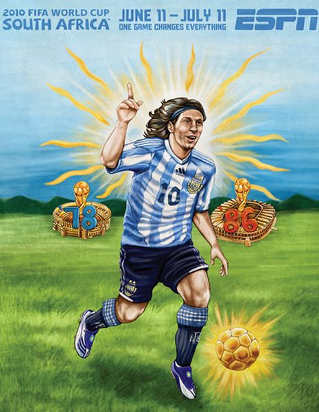 Los carteles de las 32 selecciones de la Mundial--argentina