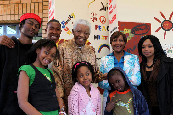 La familia de Mandela