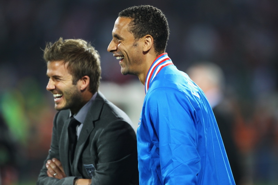 Beckham con Ferdinand