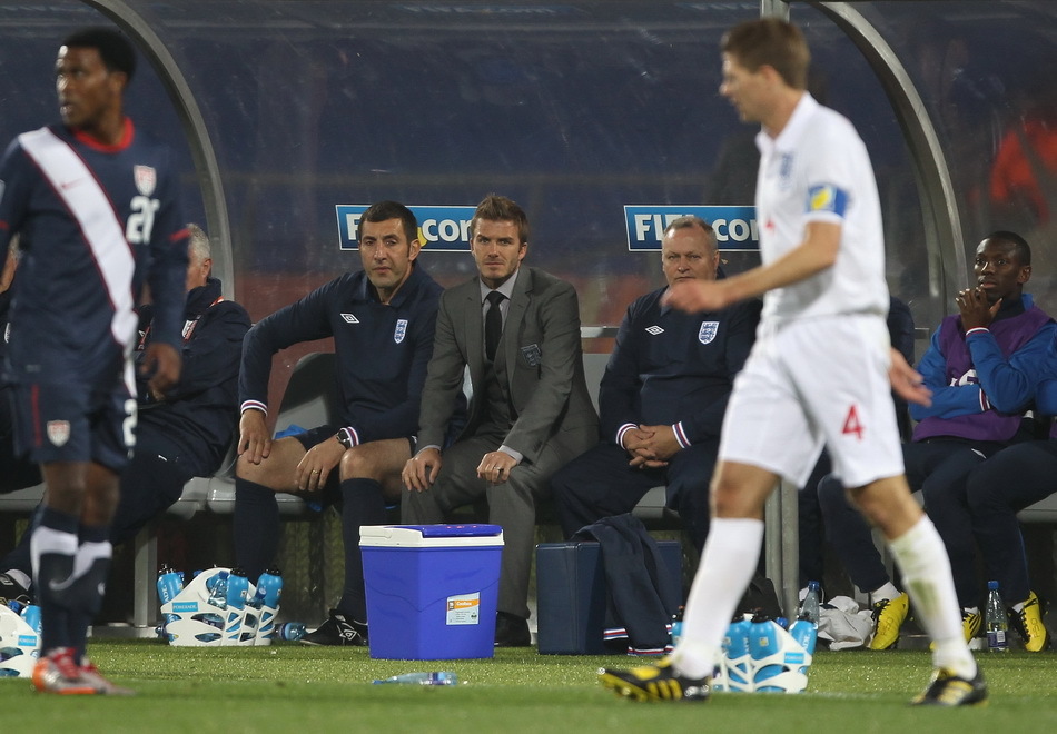 Beckham está viendo el partido