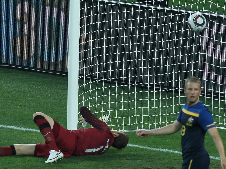 En el partido de Alemania vs Australia, la selección alemana gana 4 goles y termina el partido con 4-0. 