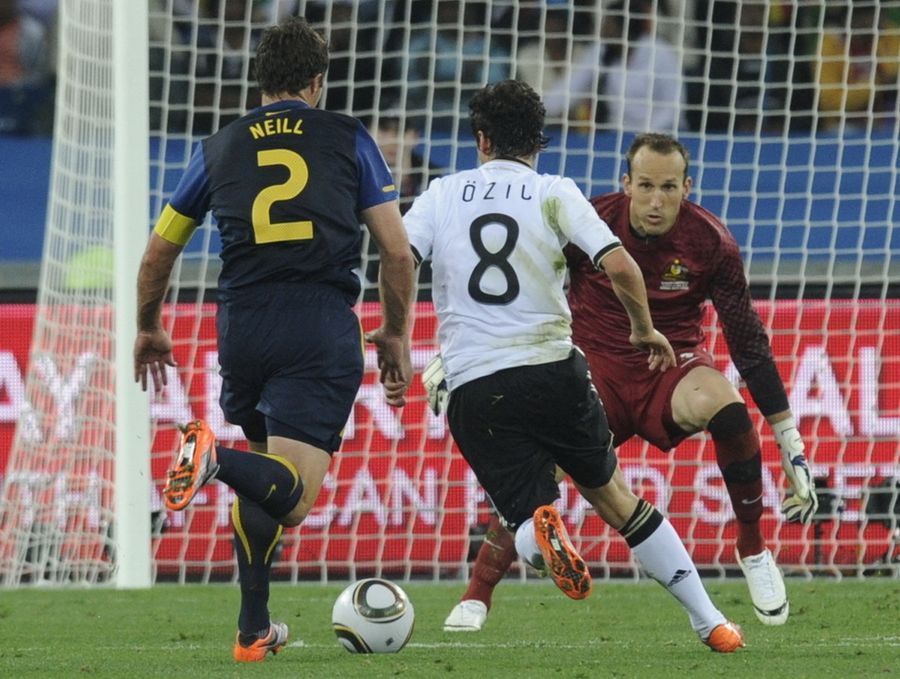 En el partido de Alemania vs Australia, la selección alemana gana 4 goles y termina el partido con 4-0. 