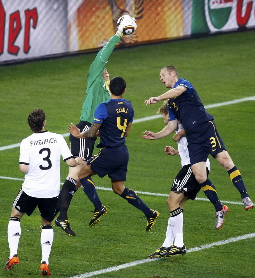 En el partido de Alemania vs Australia, la selección alemana gana 4 goles y termina el partido con 4-0. 