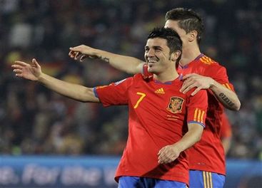 Dos golazos de Villa dieron el triunfo a España ante Honduras