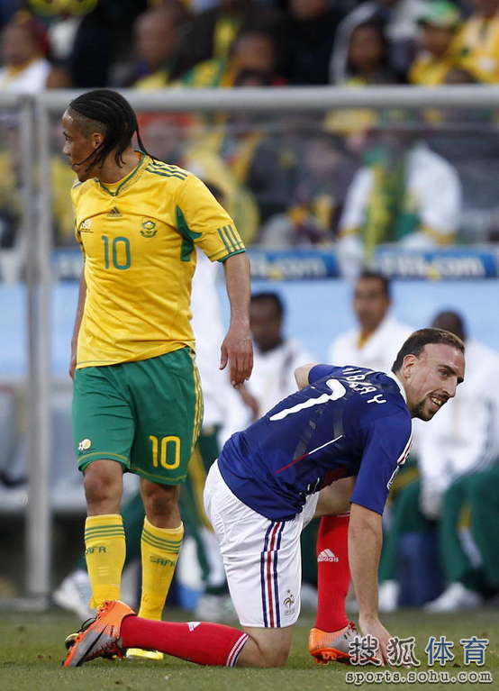 Presenta muy mal la selección de Francia en el partido contra Sudáfrica