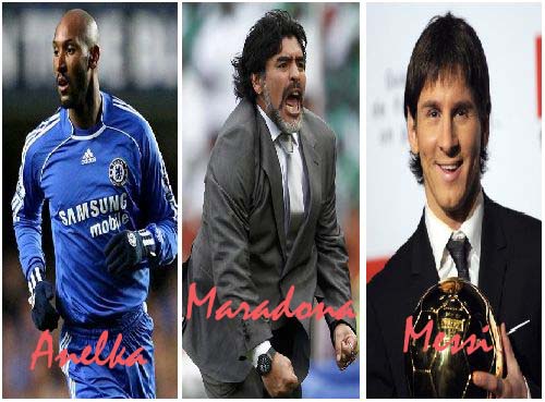 Anelka, Maradona y Messi, los más citados en la web