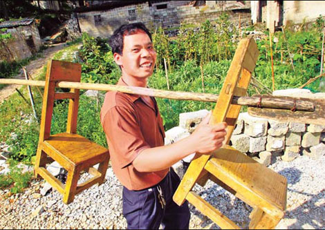 Shi Lansong-maestro-pobreza-voluntario-rural-escuela
