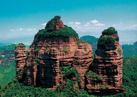 El conjunto de lugares de geomorfología Danxia, Patrimonio Mundial de la UNESCO 1