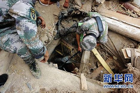 Zhouqu, avalancha, rescate, Gansu