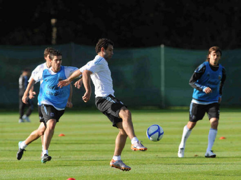 Está preparando por el partido la selección argentina