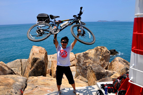 En bicicleta isla Hainan 1