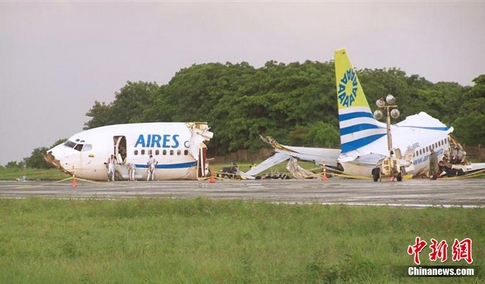 muerto-heridos-impacto-rayo-avión-colombiano 3