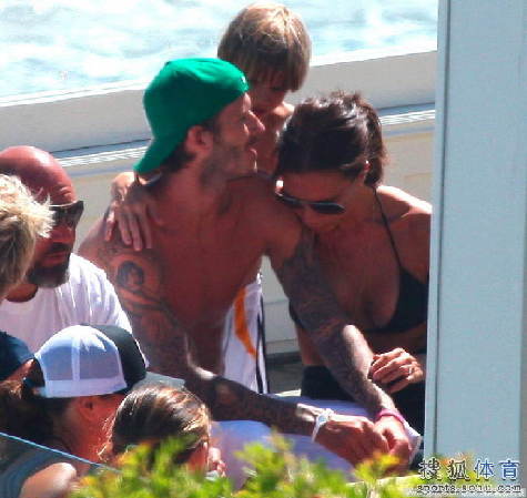 Beckham y su familia pasan las vacaciones