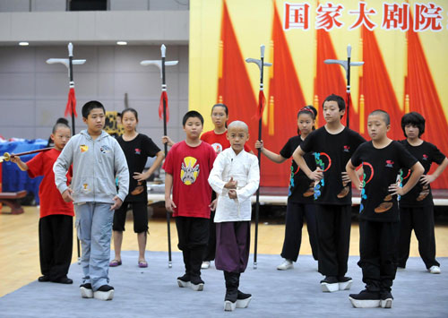 Estudiantes aficionados Ópera Beijing 6
