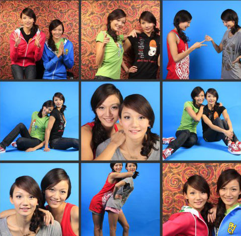 Jiang Wenwen y Jiang Tingting, hermanas guapas de Natación sincronizada