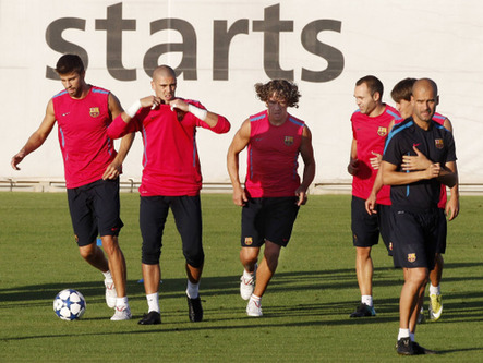 El Barça prepara para la Champions