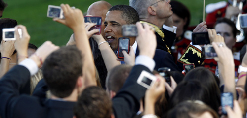 Obama recibe con los jugadores de NCAA