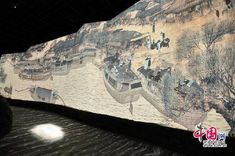 Expo Shanghai-Pabellón de China-pintura antigua