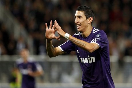 Di María da alas al Real Madrid contra Auxerre