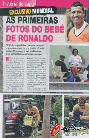 El hijo de Cristiano Ronaldo aparece en la revista portuguesa