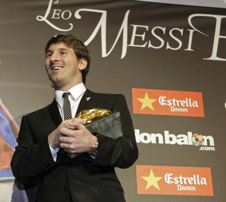 Messi recibe la Bota de Oro