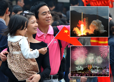 Chinos celebran Día Nacional con orgullo y pasión