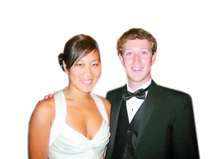 Zuckerberg y su novia Priscilla Chan