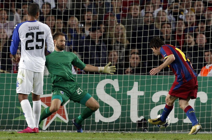 Dos goles de Messi, el Barça derrota al Copenhagen con 2-0