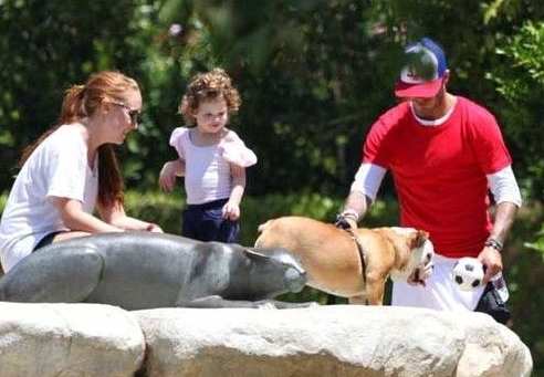 Beckham y su perro favorito