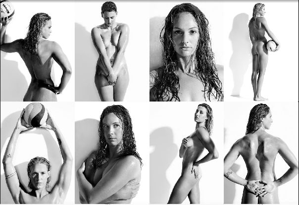 Los deportistas presentan desnudos para la revista