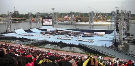 El estadio flotante del Golfo de Singapur