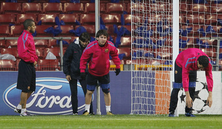 La Copa de Europa 2011: el Barça prepara para el partido contra Copenhague