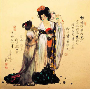 mujer pintura china 2