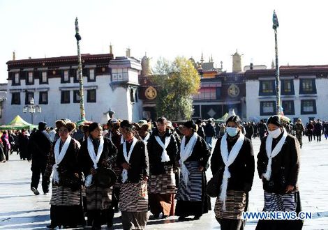 Tíbet, peregrinación, Lhasa, religión, Budismo