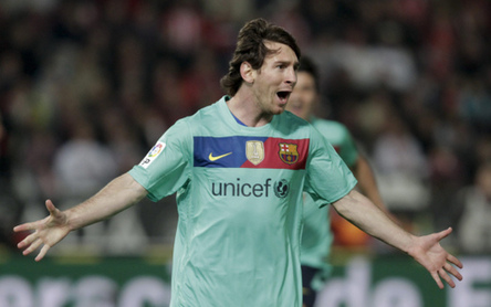 El Barça derrota a Almería con 8-0, Messi expresa su gran alegría