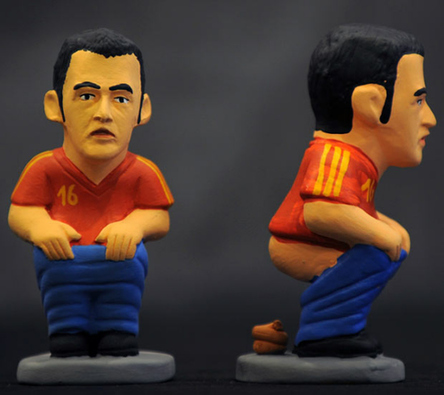 ¨Caganer¨---Están en baño los futbolistas españoles 