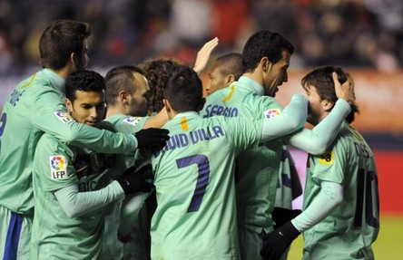 El Barça derrota al Atlético Osasuna con 3-0