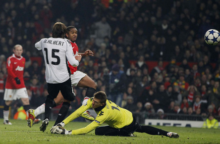 La Eurocopa: el Manchester United empata al Valencia con 1-1